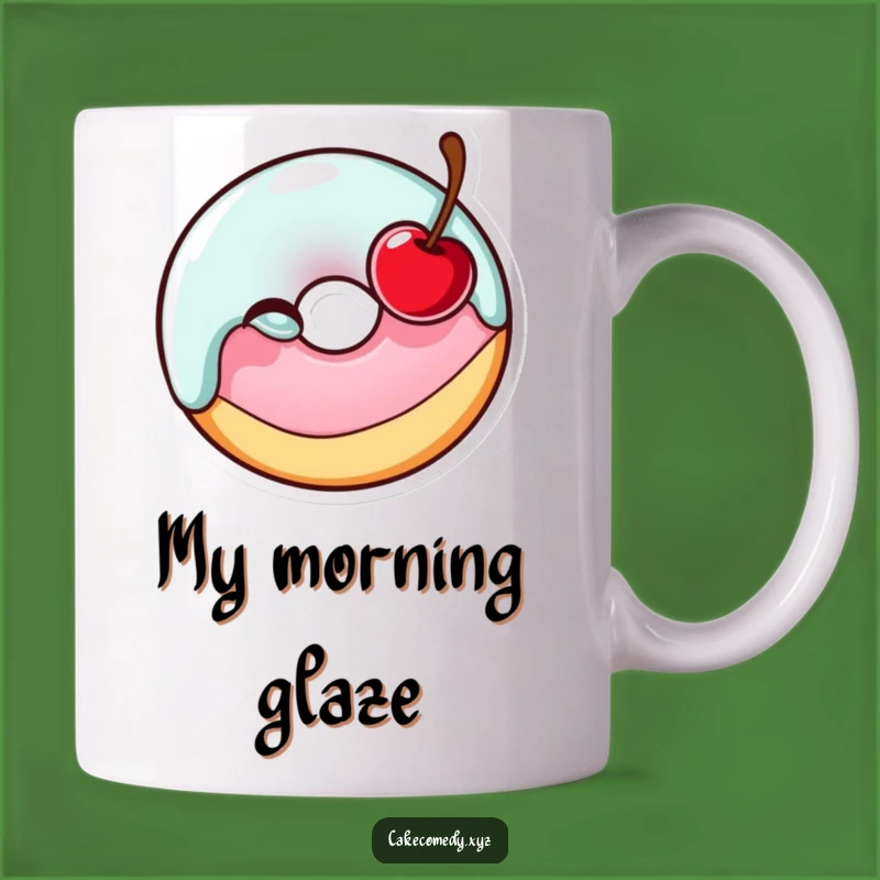 Funny Donut Winking Cherry Mug - The Perfect Cheerful Gift for Donut Lovers