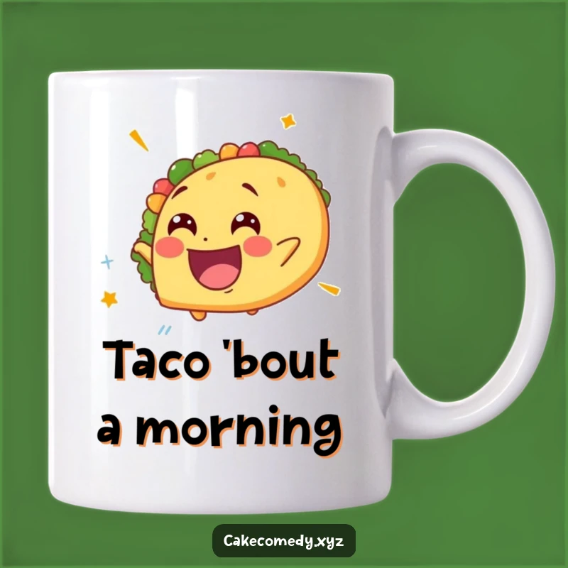 Funny Spinning Taco Mug: Delighted Expression Gift for Taco Lovers, Pure Joy