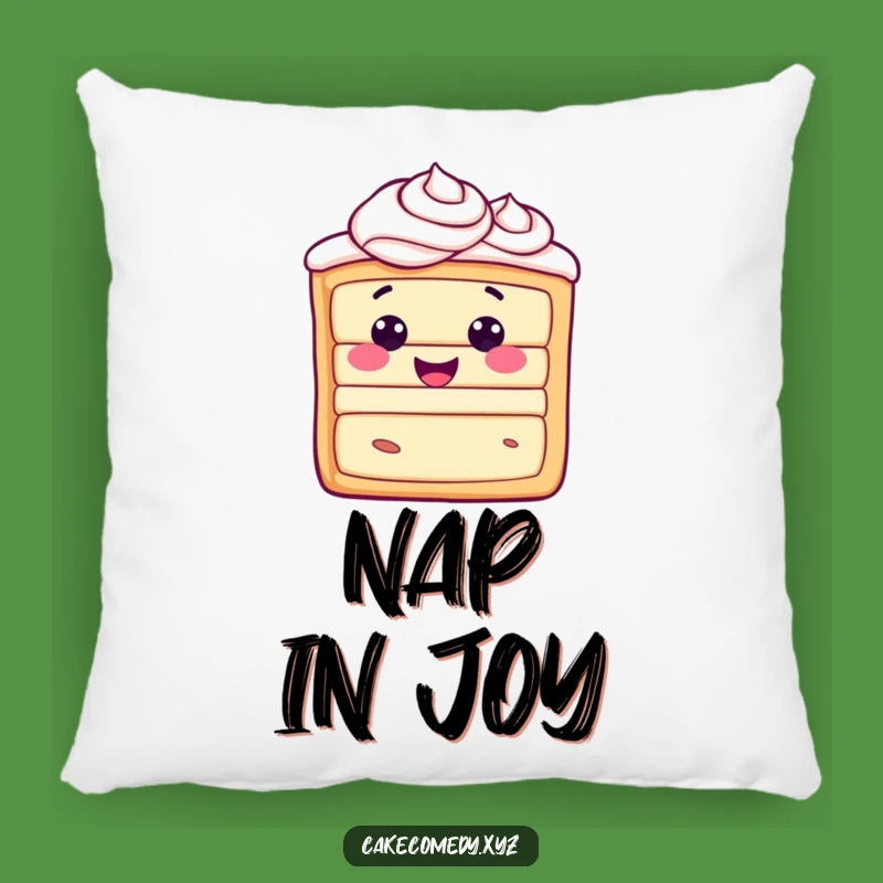 Funny Cake Slice Pillow - Cozy Swirls of Pure Joy, Ultimate Comfort Gift