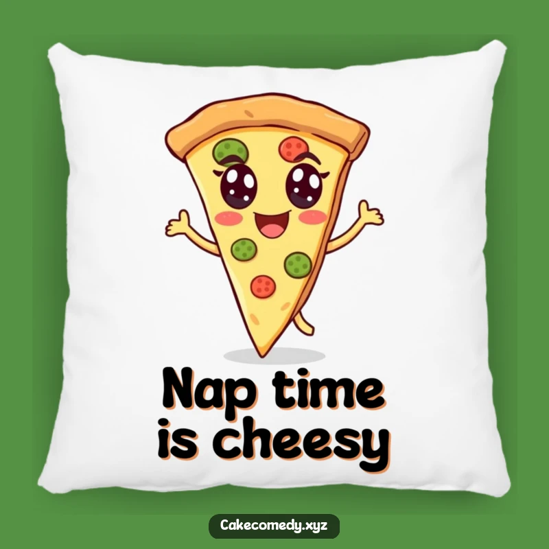 Funny Cheerful Pizza Pillow: Soft & Hilarious Dancing Food Accent