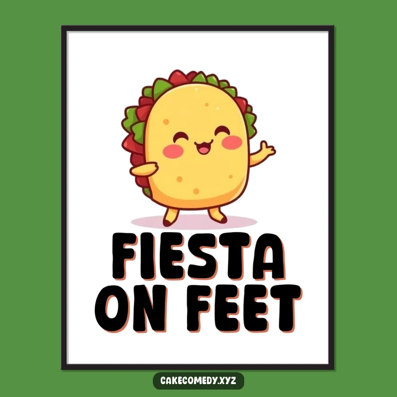 Funny Taco Dance Digital Print: Instant Fiesta Fun
