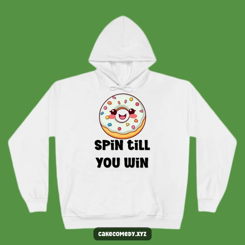 Funny Donut Hoodie: Cozy & Cheerful Sprinkle Button Design, Ideal Cozy Funny Gift