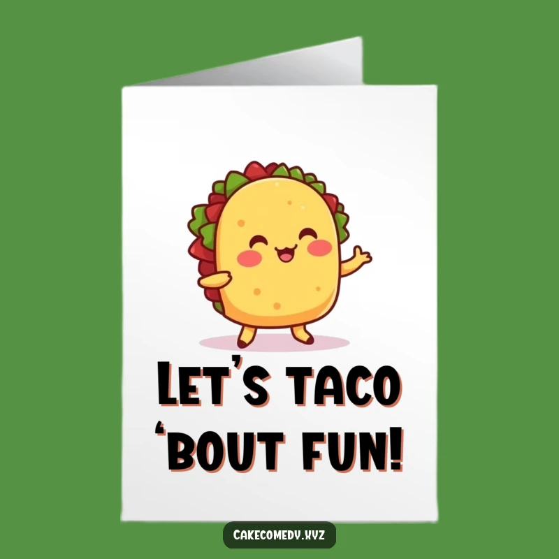 Free Printable Birthday Card: Wiggle Taco for a Fun Fiesta Celebration