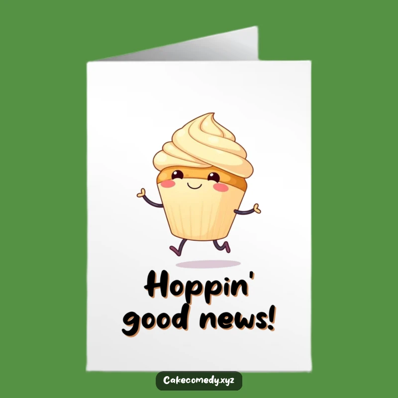 Free Printable Congrats Card: Happy Cupcake Hop to Celebrate Success