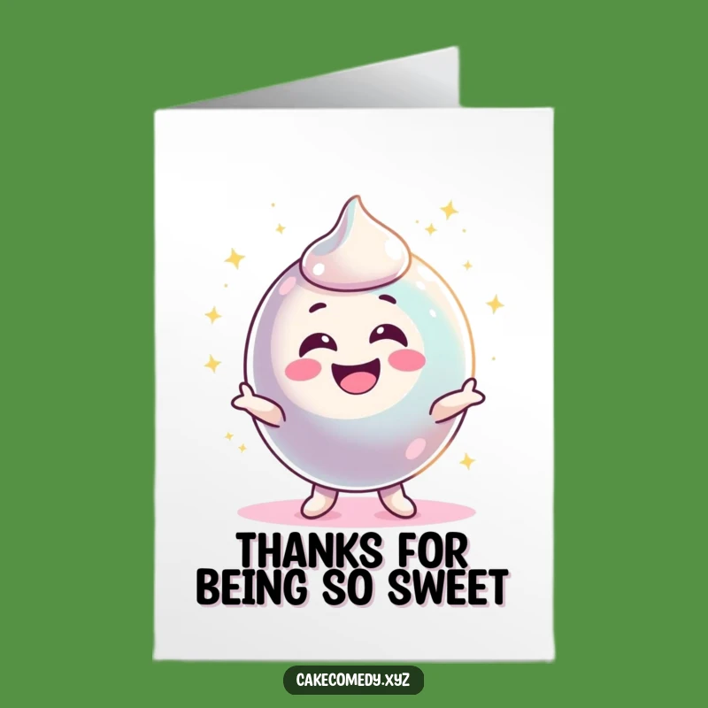 Free Printable Candy Thank You Card: Wiggling Sparkle Funny Downloadable Gratitude