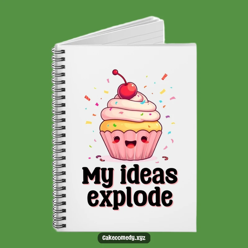 Funny Cupcake Confetti Notebook: Ecstatic Journal for Hilarious Ideas & Notes