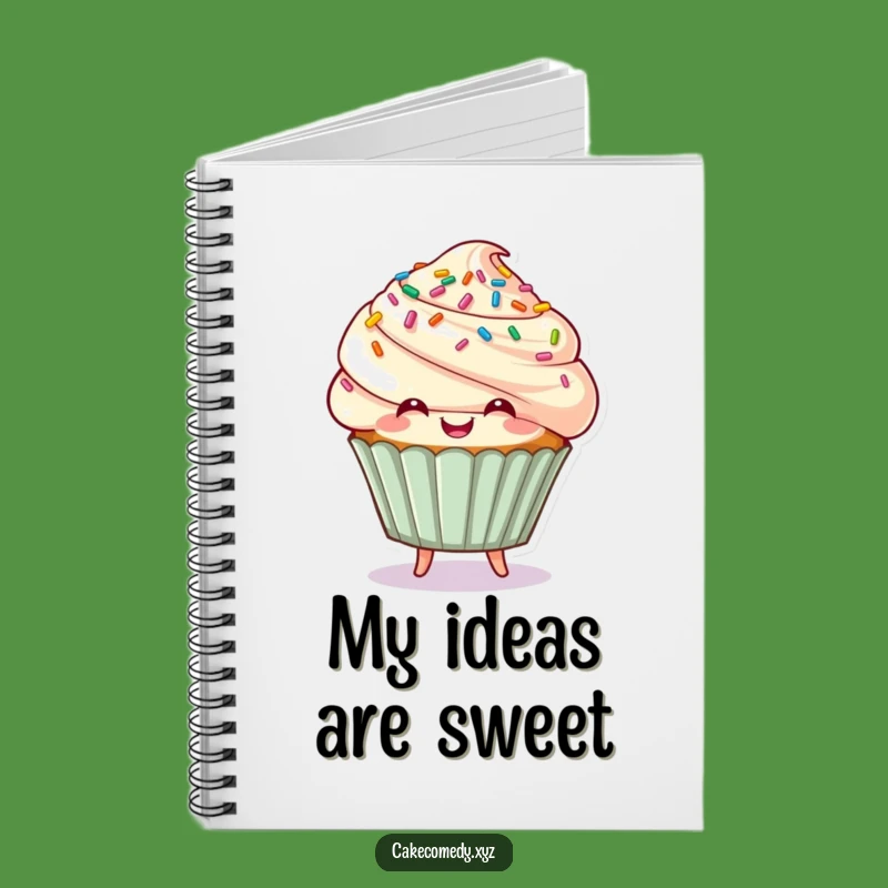 Funny Cupcake Notebook: Happy Bouncing Character for Sweet Humorous Gift