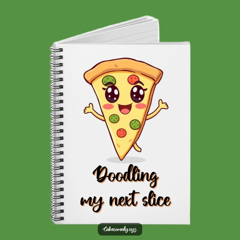 Funny Dancing Pizza Notebook: Cheerful Journal for Hilarious Ideas & Foodie Notes