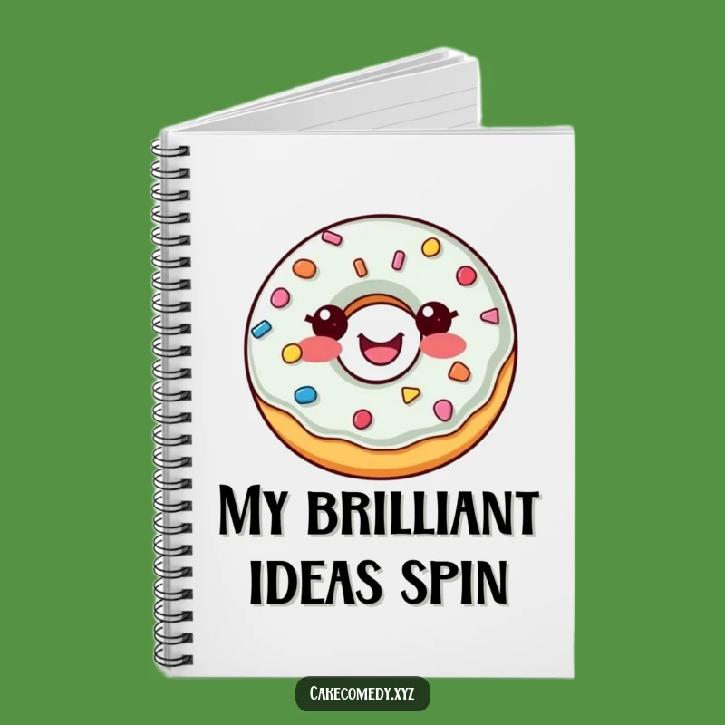 Funny Donut Notebook: Delightful Sprinkle Button Cover for Creative Ideas & Joyful Jotting