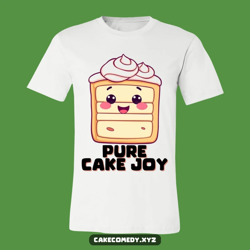 Funny Cake Slice T-Shirt - Swirling Joyful Frosting Apparel, Sweet Gift