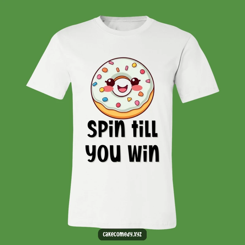 Funny Donut T-Shirt: Delightful Sprinkle Button Design for a Joyful & Playful Look