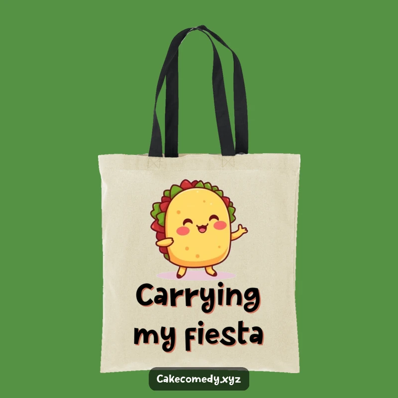 Funny Taco Dance Tote Bag: Carry Your Fiesta Fun